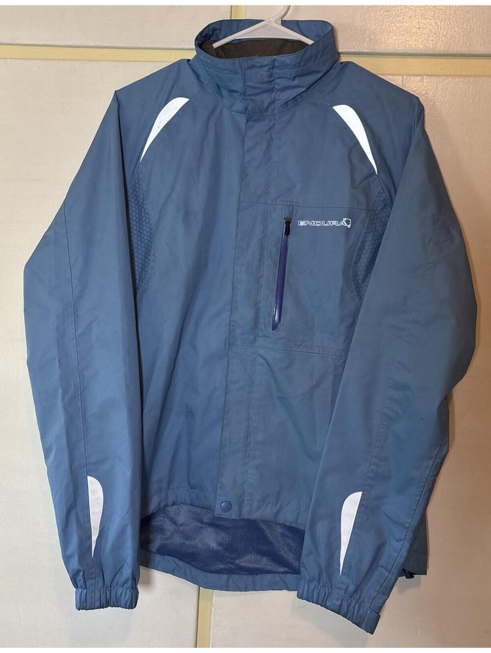 Endura Gridlock Cycling Jacket Womens Medium Blue Waterproof Reflective Outdoors